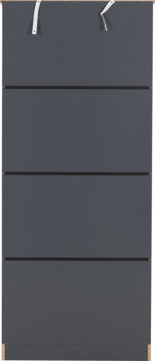 Portland 2 Door Wardrobe - Grey & Oak - Image 6