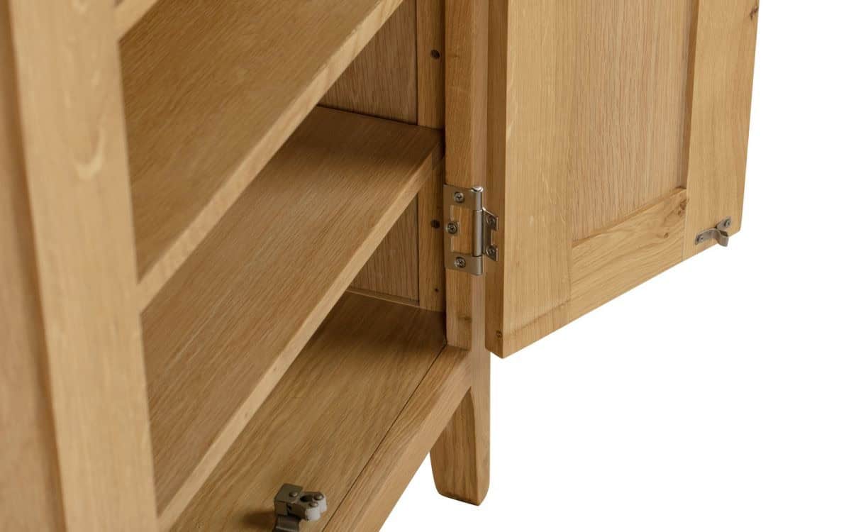 Alderbury Shoe Cupboard - Oak - Image 4