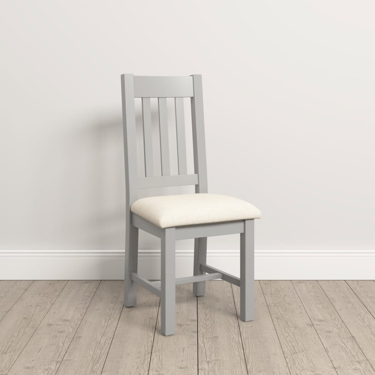 Windsor Slatted Back Dining Chair (x2 Per Box) - Pebble Grey | Buy Online | Beds.ie
