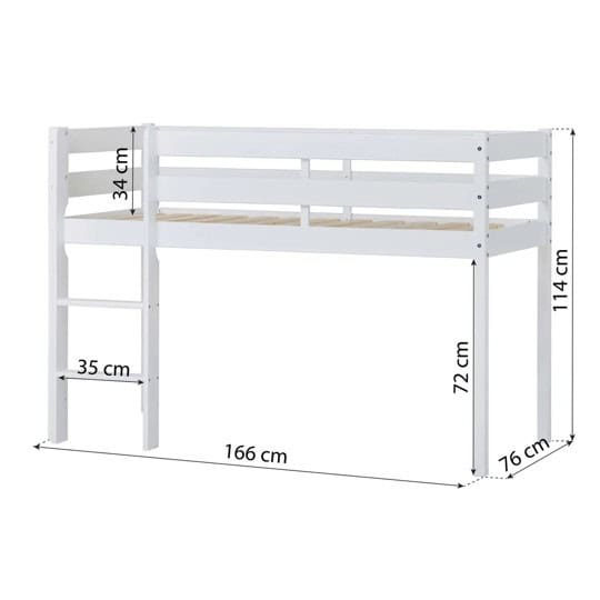 Hoppekids Shorty Midsleeper - White - Image 3