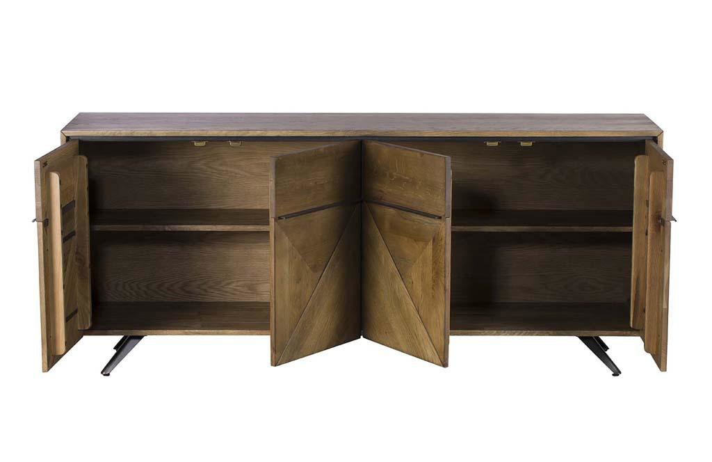 Baker Furniture Hudson 4 Door Sideboard - Smokey Oak - Image 4