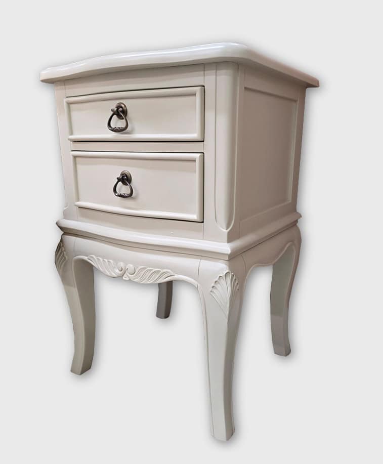 Baker Furniture Limoges Painted 2 Drawer Bedside Cabinet - Image 2