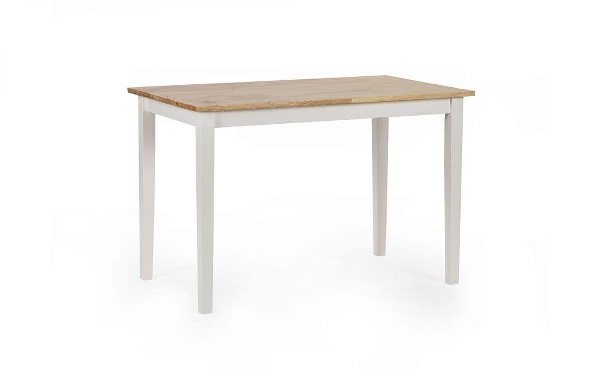 Linfield Small Dining Table - White & Natural - Image 5