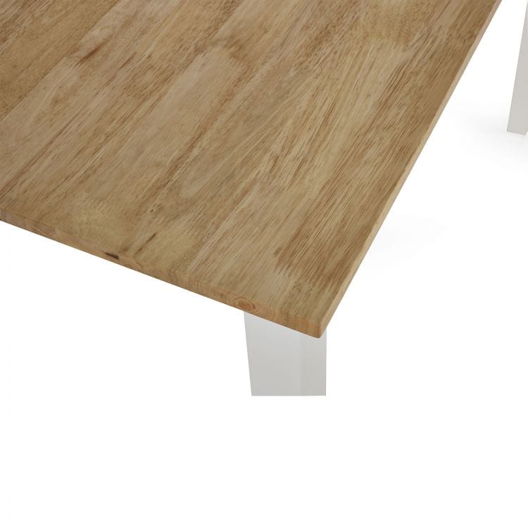 Linfield Small Dining Table - White & Natural - Image 6