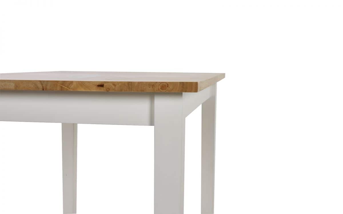 Linfield Small Dining Table - White & Natural - Image 7