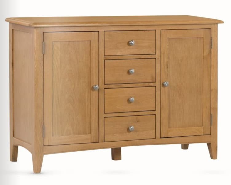 Kilkenny Oak 4 Drawer Sideboard | Buy Online | Beds.ie