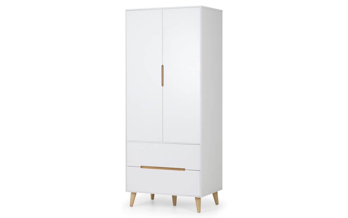Trent 2 Door Wardrobe - White | Buy Online | Beds.ie