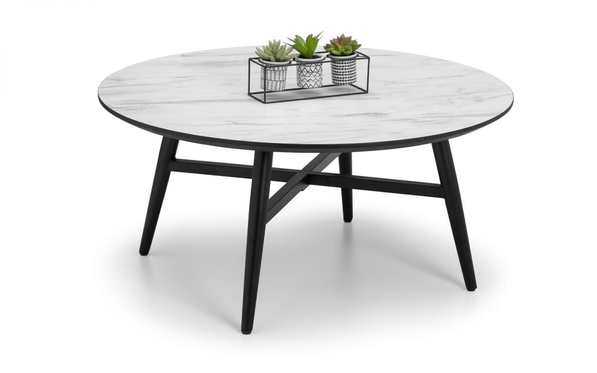 Florence Coffee Table - White Marble - Image 2