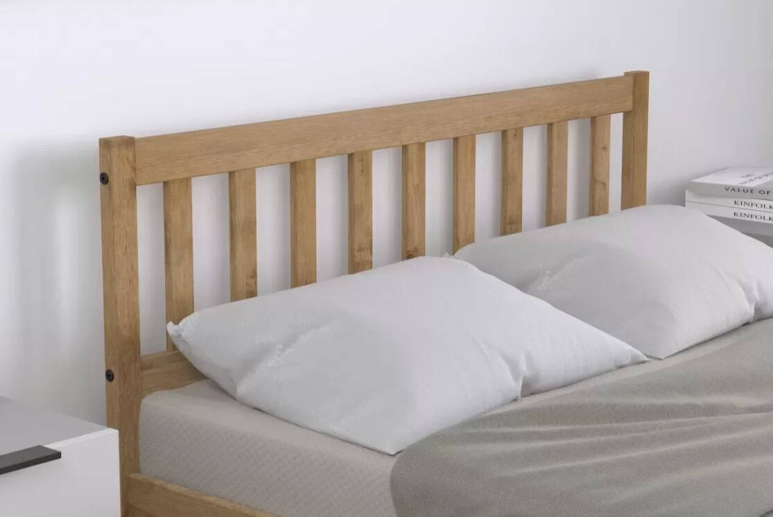 4ft Lisbon Bedframe - Waxed Pine - Image 2