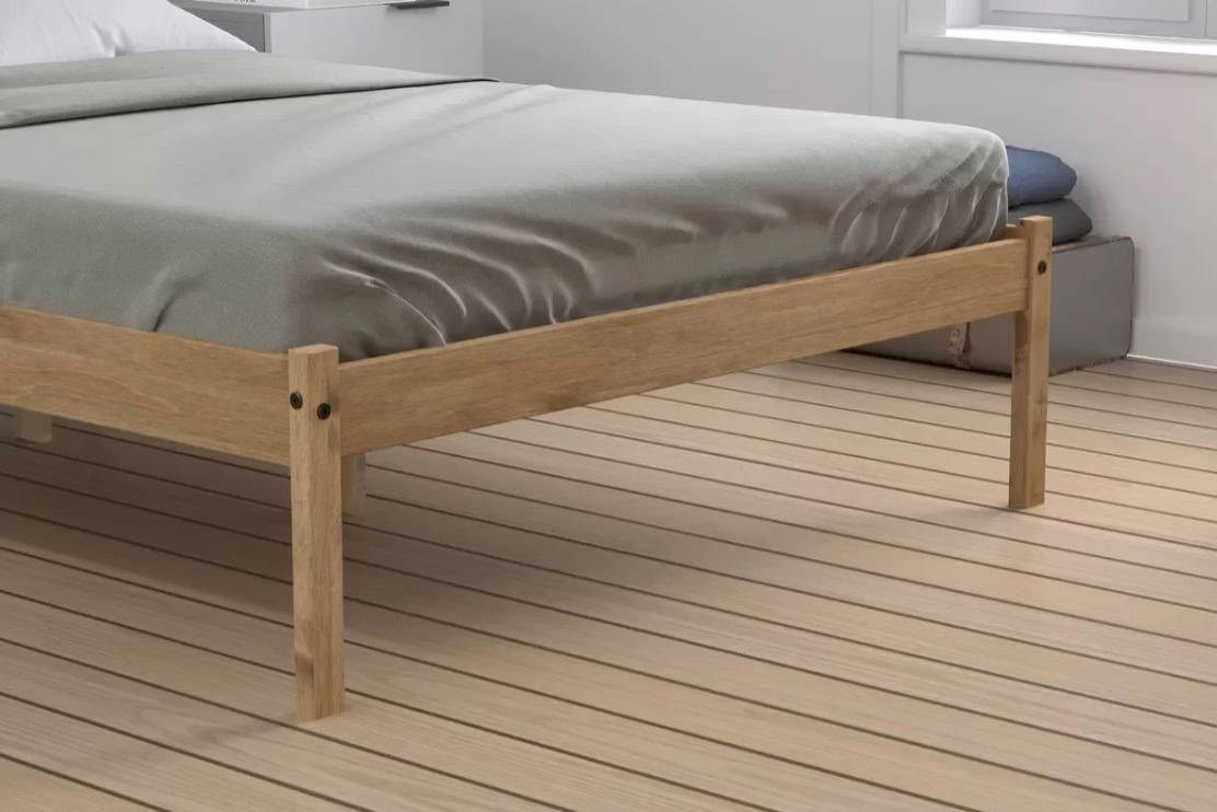 4ft Lisbon Bedframe - Waxed Pine - Image 3