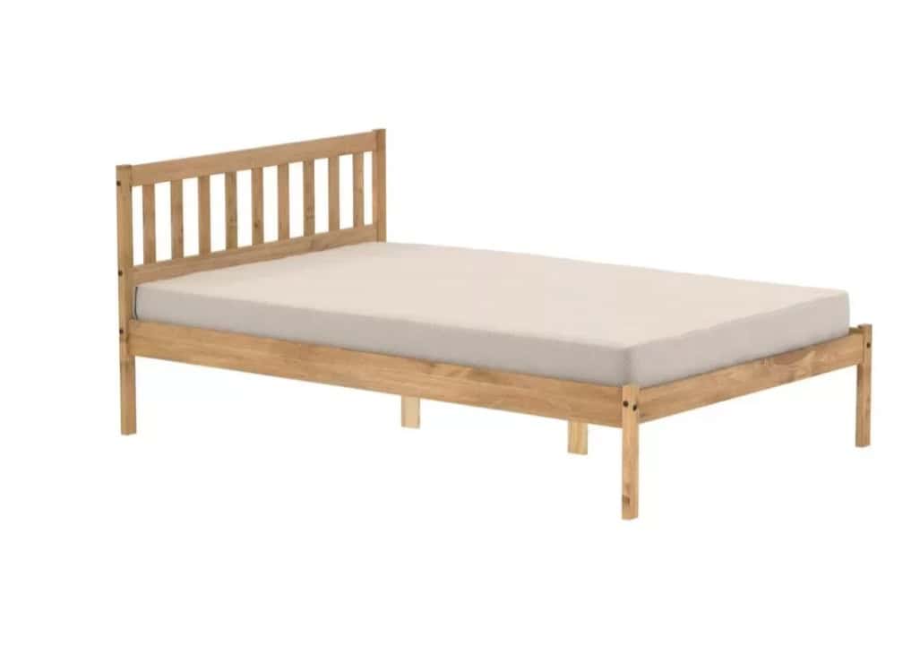 4ft Lisbon Bedframe - Waxed Pine - Image 4