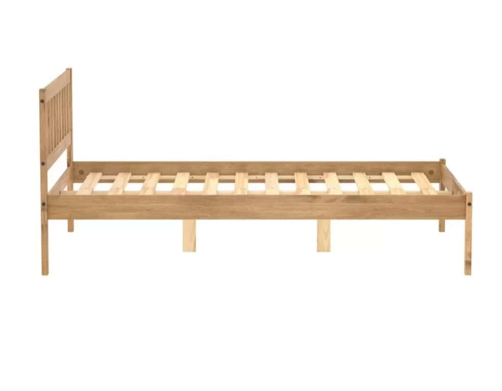 4ft Lisbon Bedframe - Waxed Pine - Image 7