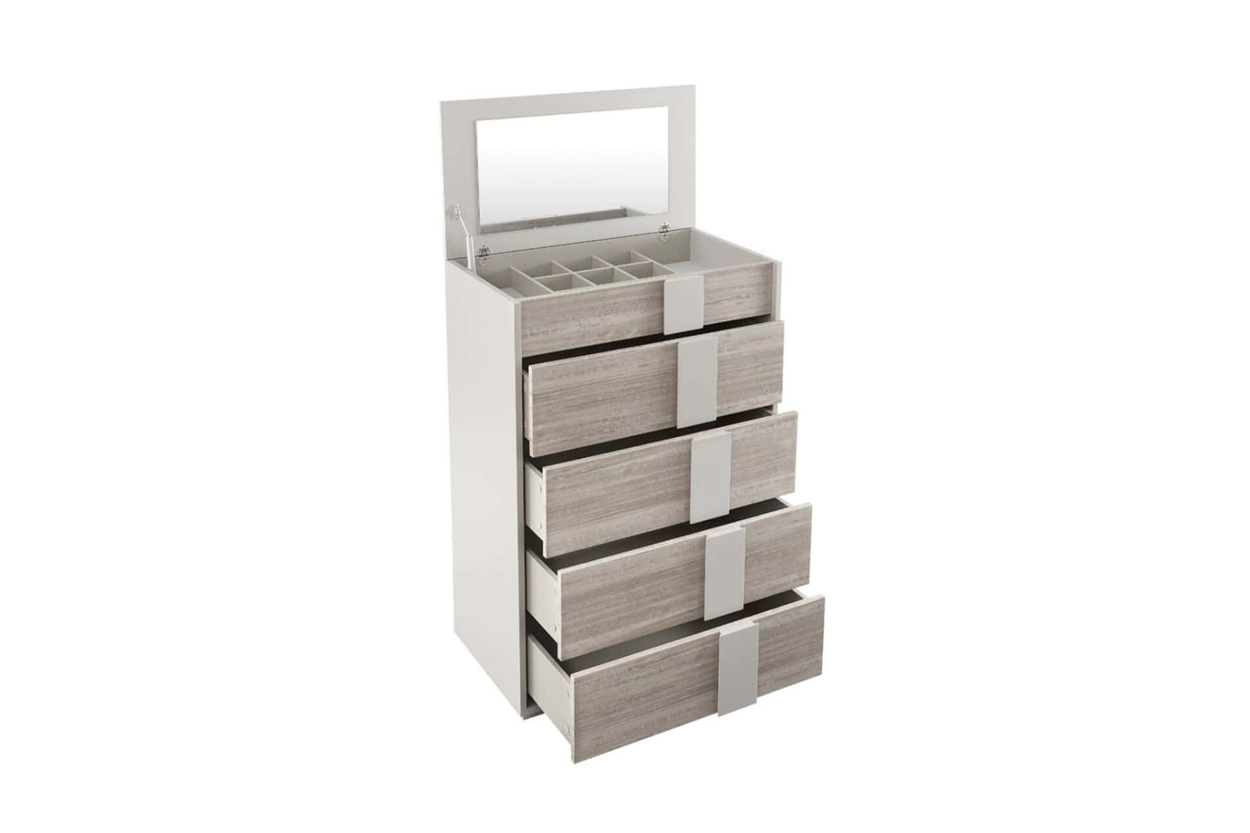 Jules Open Top 4 Drawer Tall Chest - Image 2