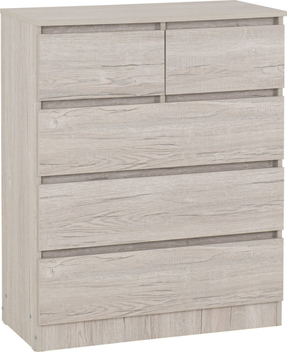 Malvern 2+3 Drawer Chest - Urban Snow | Buy Online | Beds.ie