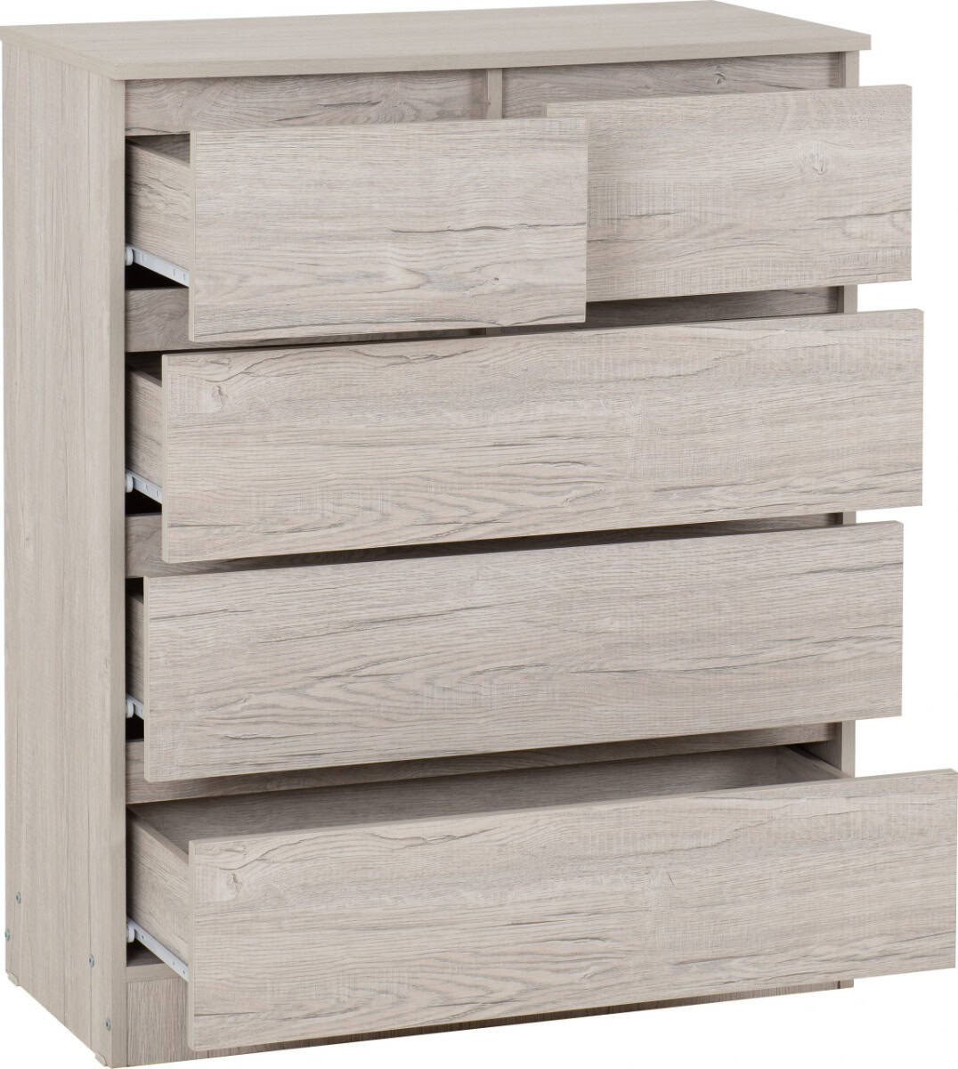 Malvern 2+3 Drawer Chest - Urban Snow - Image 3