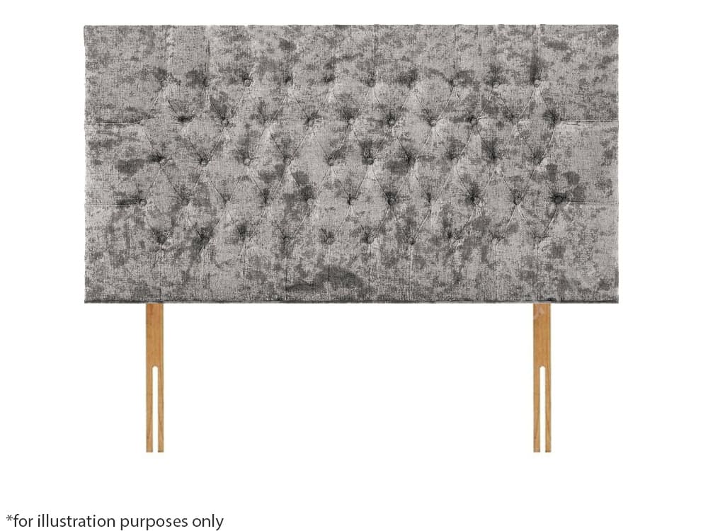 Apollo 2ft6 Lincoln Headboard - Glitz Grey | Buy Online | Beds.ie