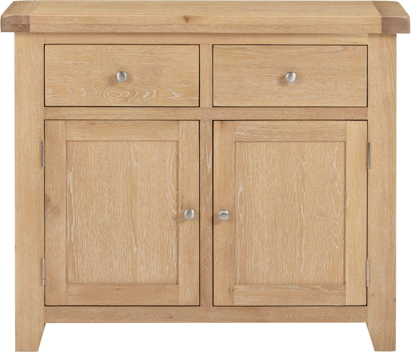 Windsor 2 Door 2 Drawer Sideboard - Natural Oak - Image 2