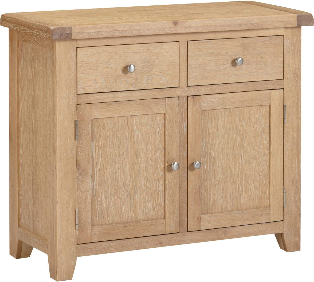 Windsor 2 Door 2 Drawer Sideboard - Natural Oak - Image 3