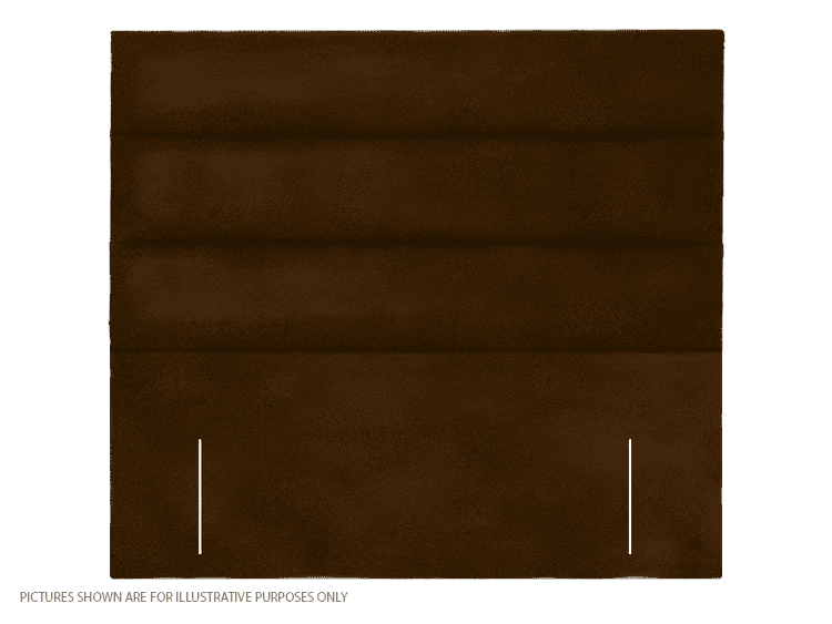 Apollo 4ft Paris Headboard - Velvet Brown | Buy Online | Beds.ie