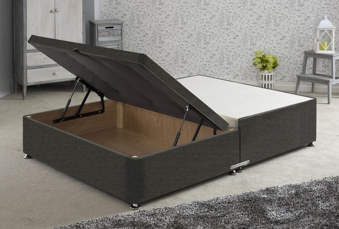 Apollo 6ft Azzure Dark Grey Jumbo Ottoman Base | Buy Online | Beds.ie