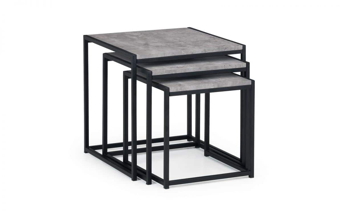 Sawmill Nest of Tables - Concrete Grey - Image 2