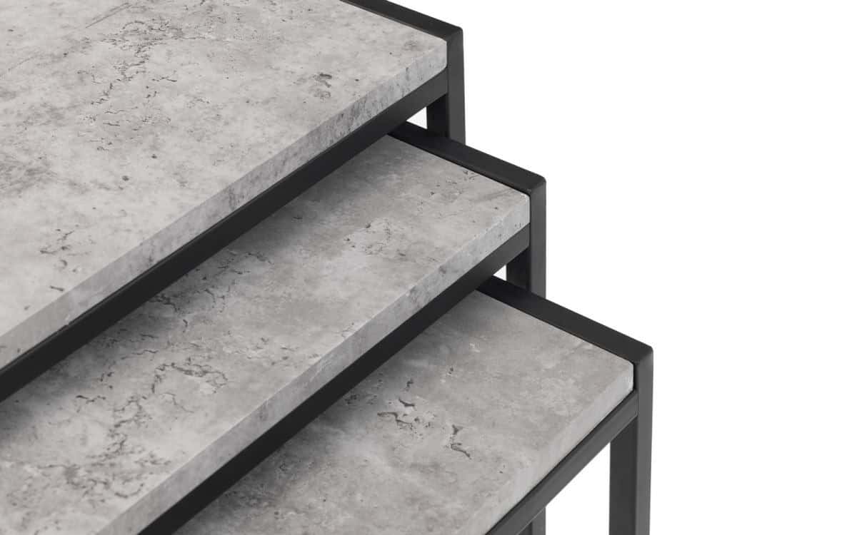 Sawmill Nest of Tables - Concrete Grey - Image 4