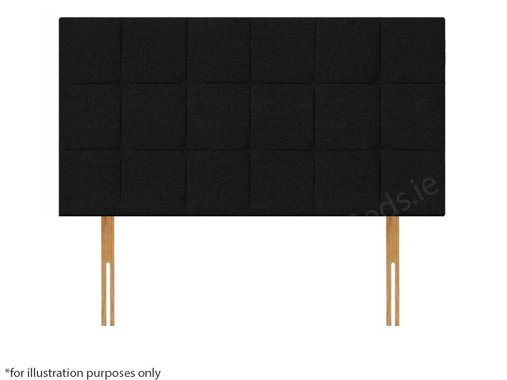 Apollo 6ft Croydon Headboard - House Black | Buy Online | Beds.ie