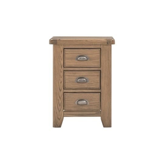 Chatsworth 2 Drawer Bedside - Oak - Image 3