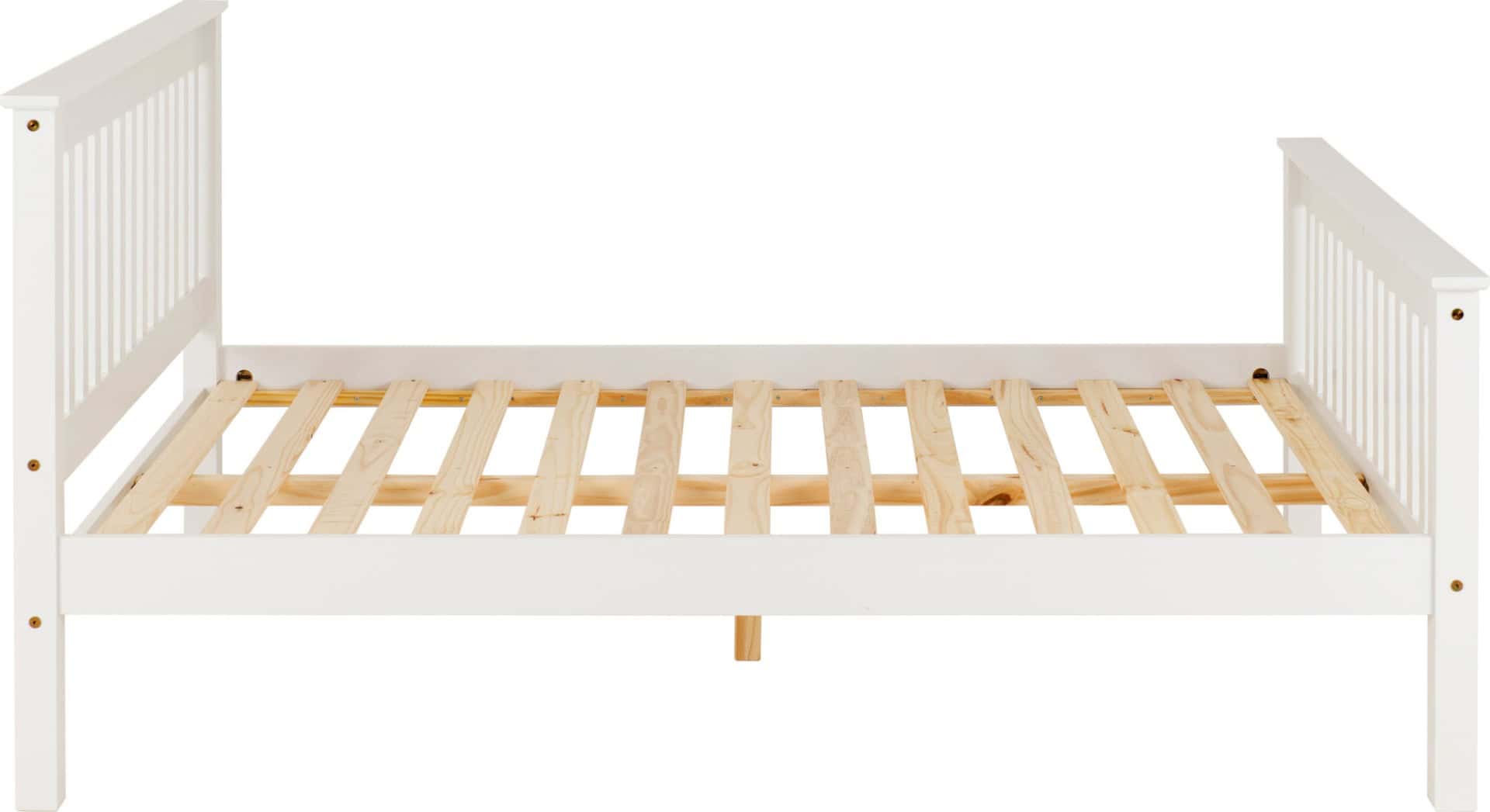 Monaco 5ft High End Bedframe - White - Image 2