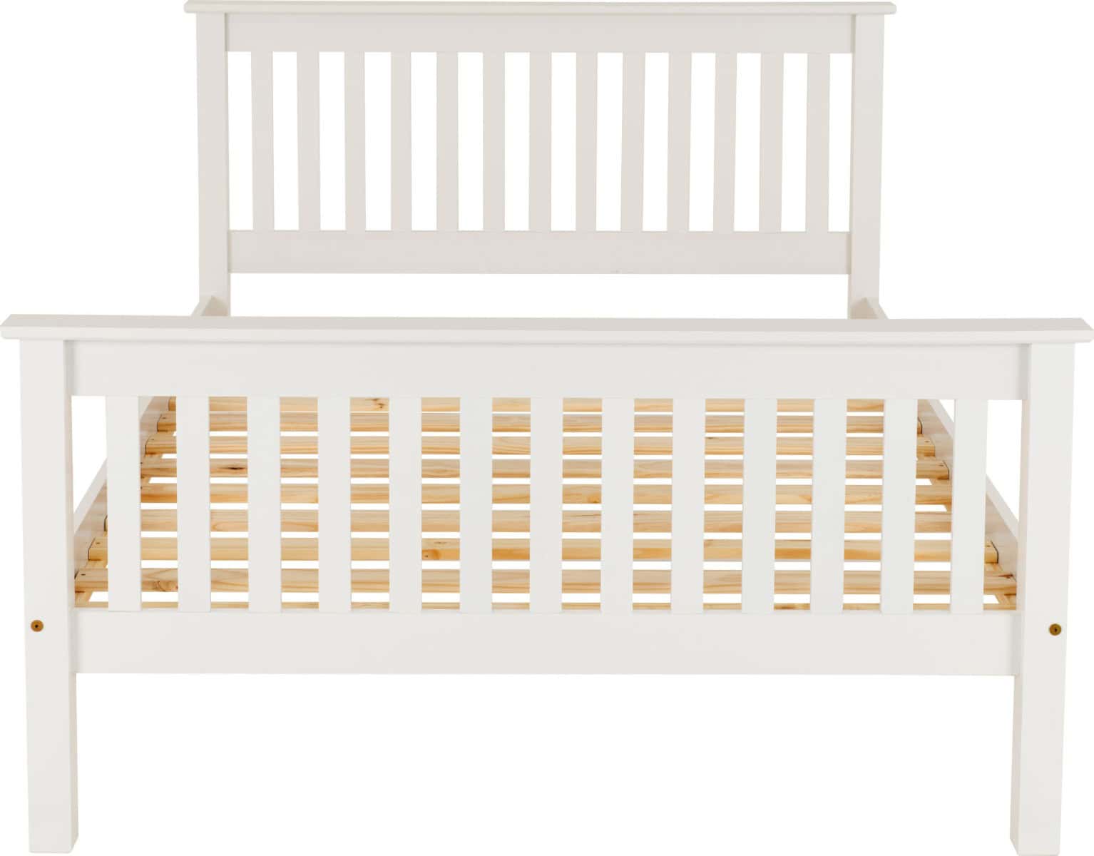 Monaco 5ft High End Bedframe - White - Image 3