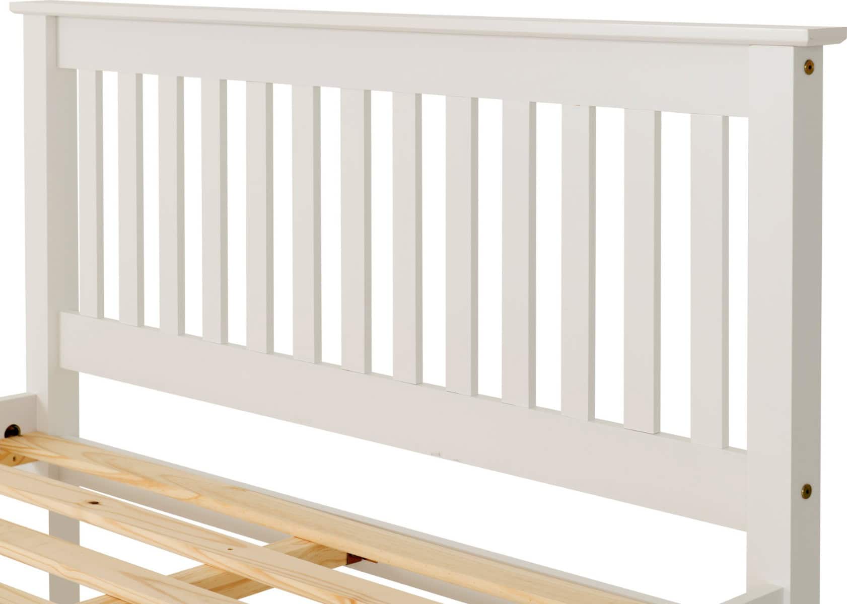 Monaco 5ft High End Bedframe - White - Image 4