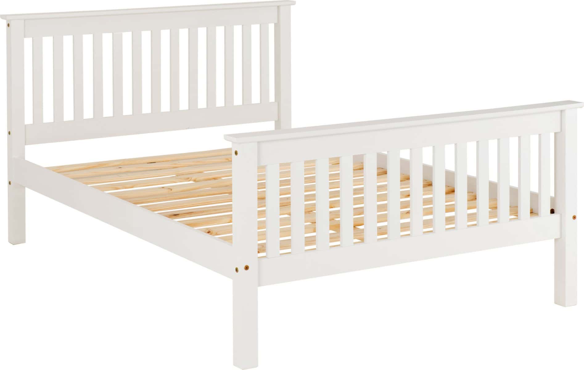 Monaco 5ft High End Bedframe - White - Image 7