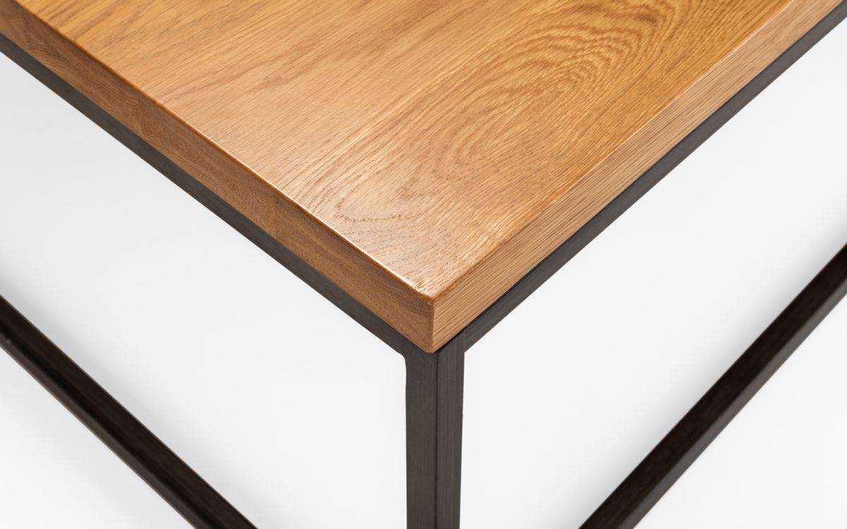 Lisbon Square Coffee Table - Oak - Image 3