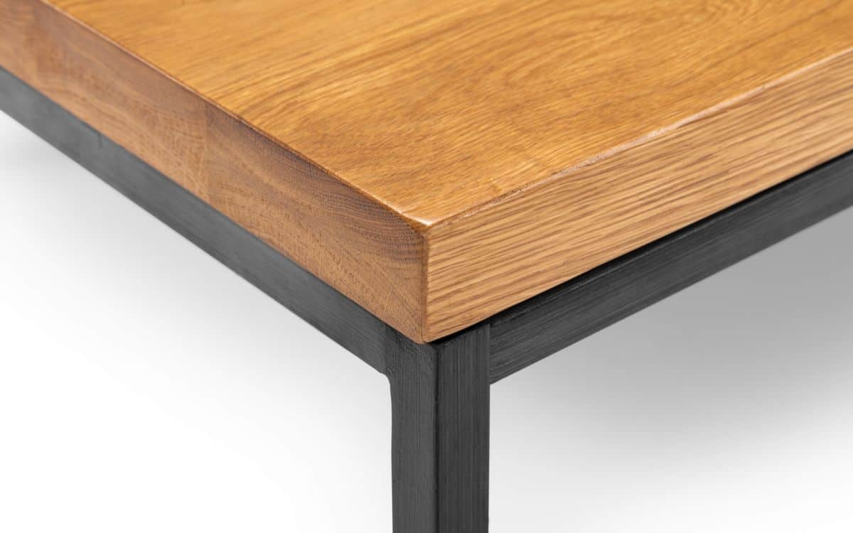 Lisbon Square Coffee Table - Oak - Image 4