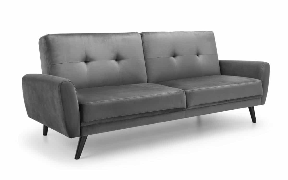Reagan Sofa Bed - Dark Grey Velvet - Image 2
