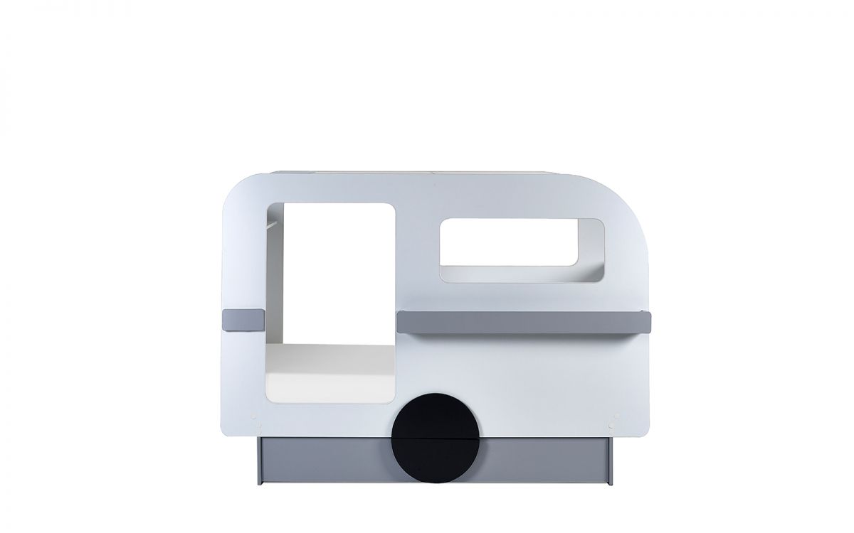 Tourpet Caravan Bed - Vapor Grey & White - Image 3