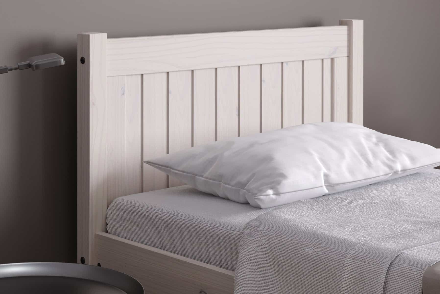 3ft Rio Bedframe - White Wash - Image 2