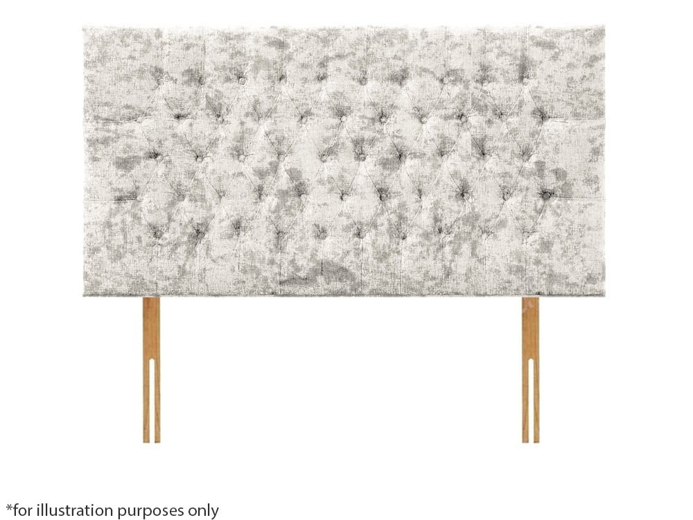 Apollo 2ft6 Lincoln Headboard - Glitz Ice White | Buy Online | Beds.ie