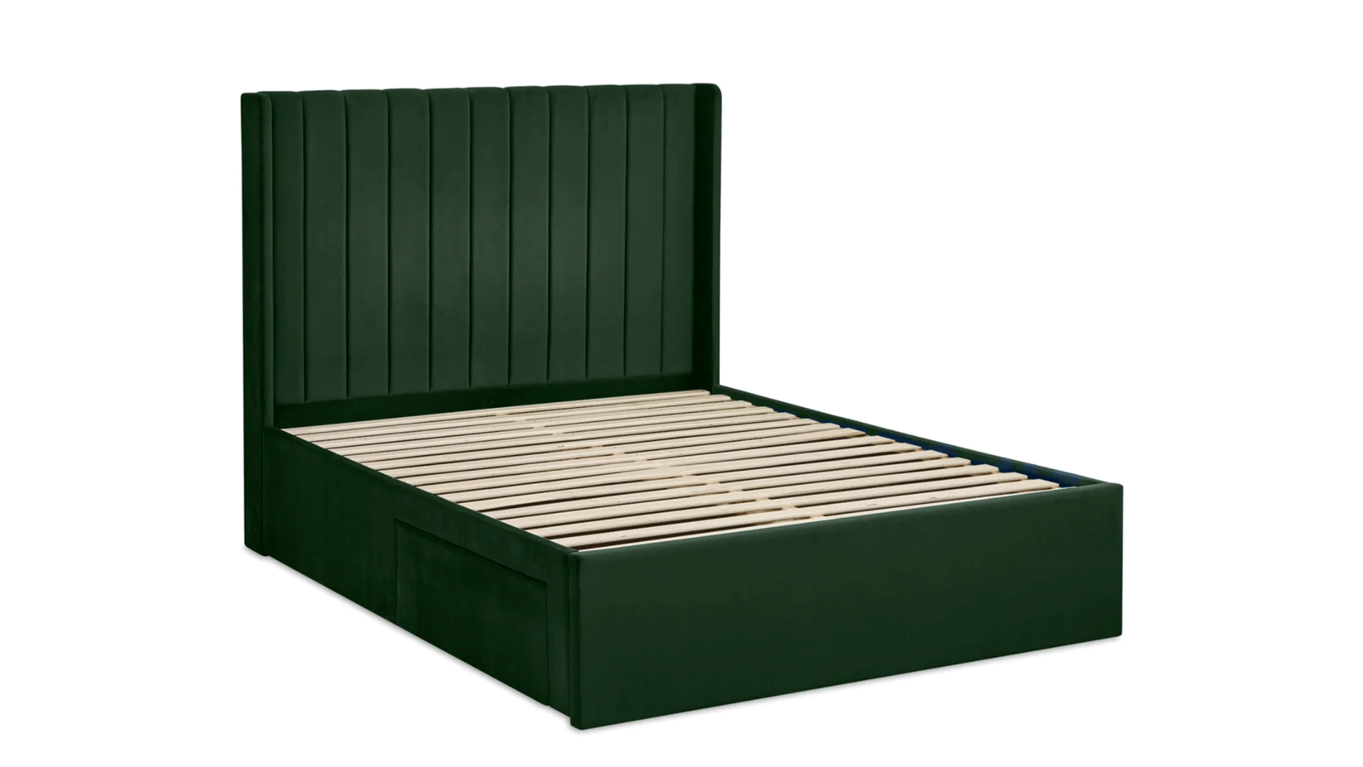 Leigha 4ft6 Bedframe - Green Velvet - Image 6