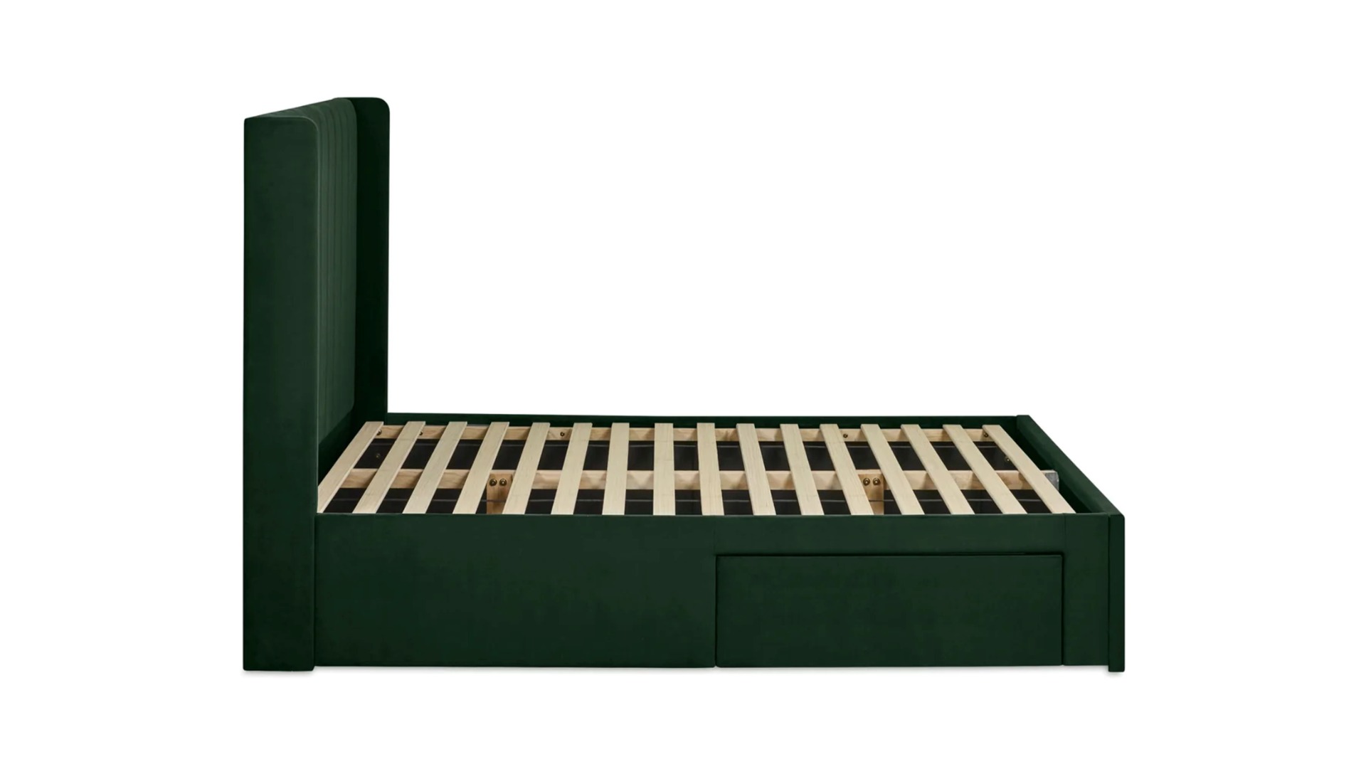 Leigha 4ft6 Bedframe - Green Velvet - Image 8