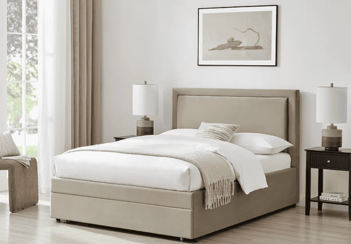 Limelight Ursa 5ft Storage Bedframe - Taupe Velvet - Image 2