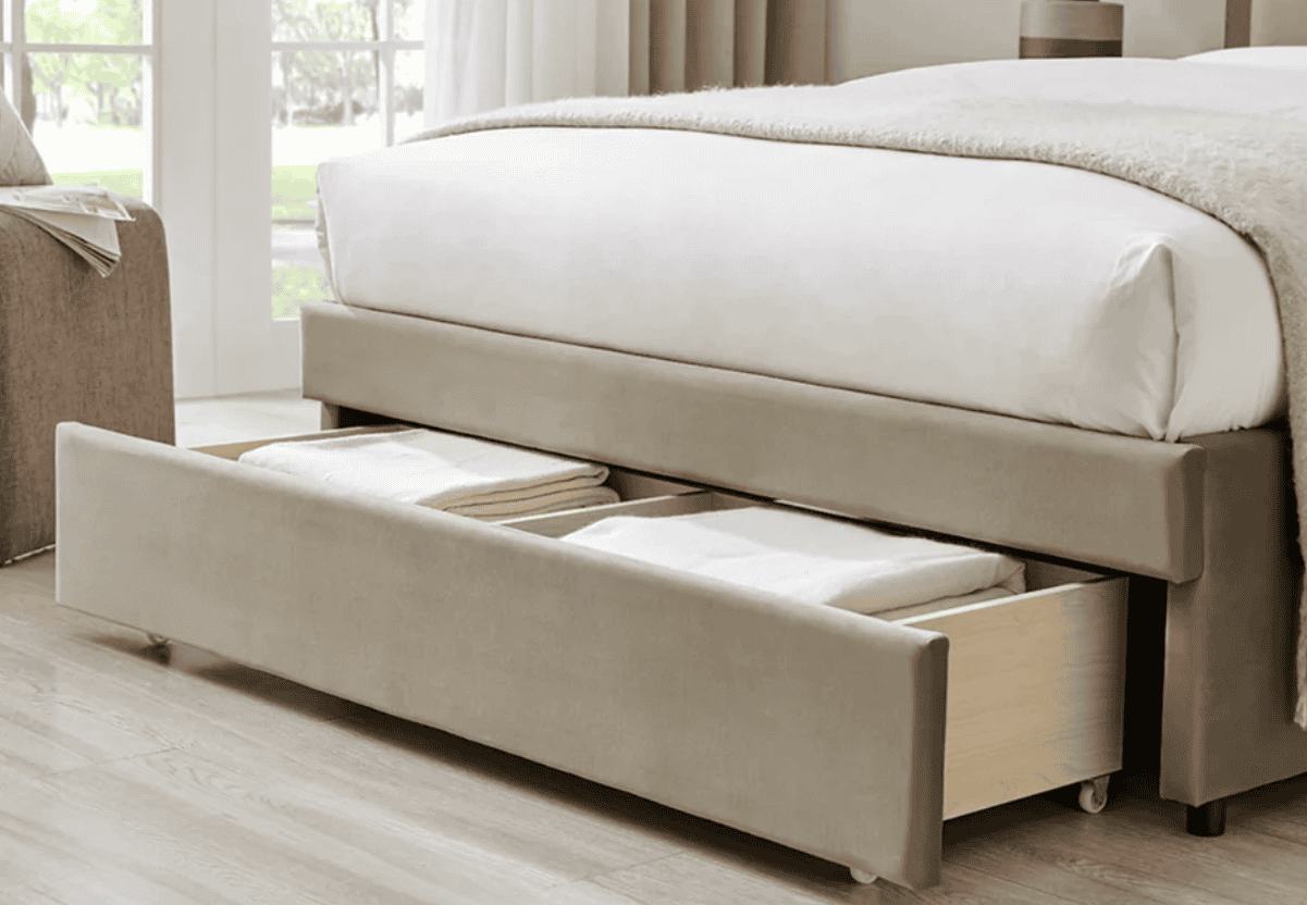 Limelight Ursa 5ft Storage Bedframe - Taupe Velvet - Image 5