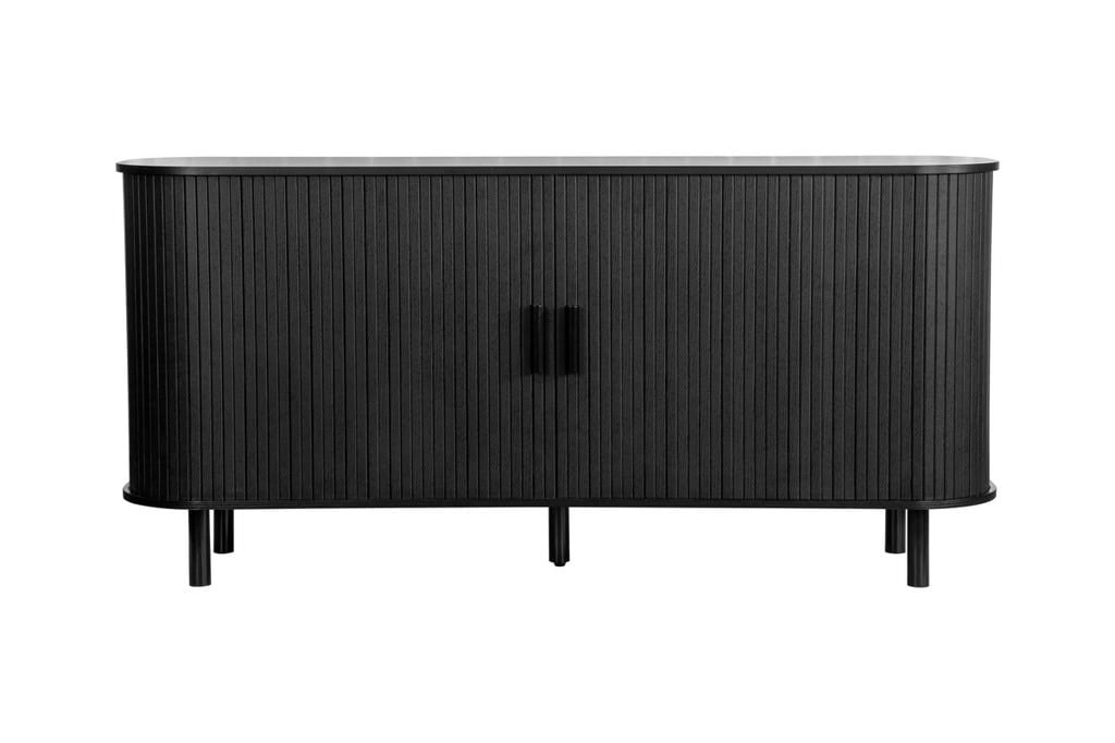 Axel 2 Door Fluted Sideboard - Black - Image 3