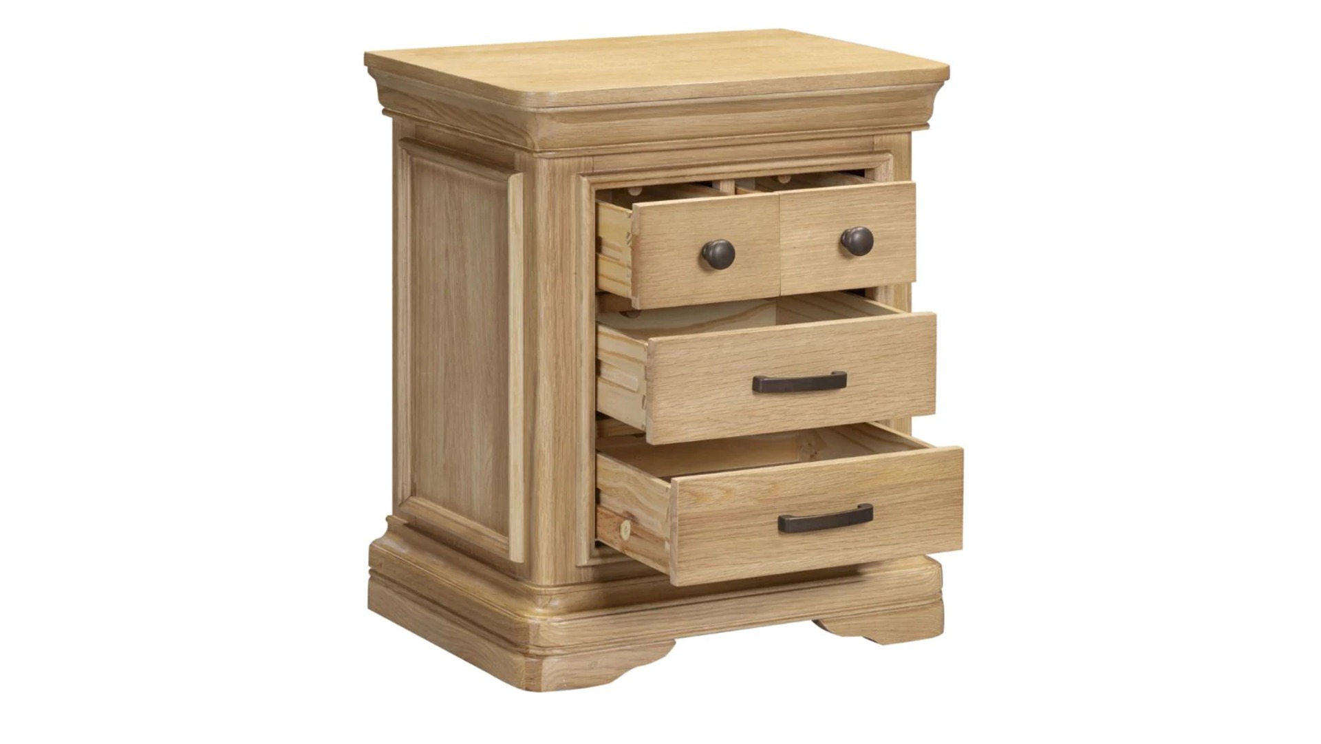 Honey B Oslo Bedside Locker- Light Oak - Image 3