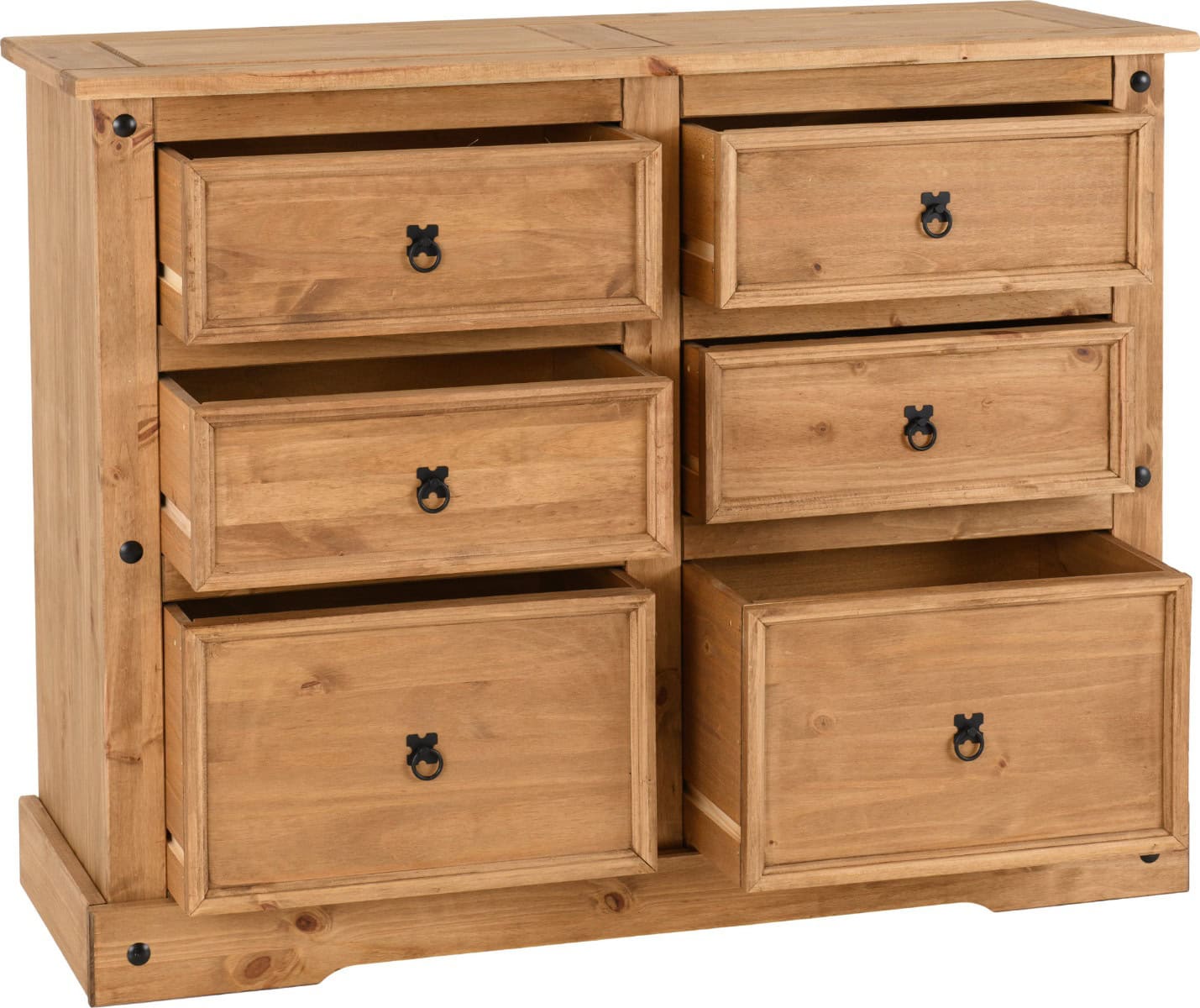 Corona 6 Drawer Chest - Waxed Pine - Image 2