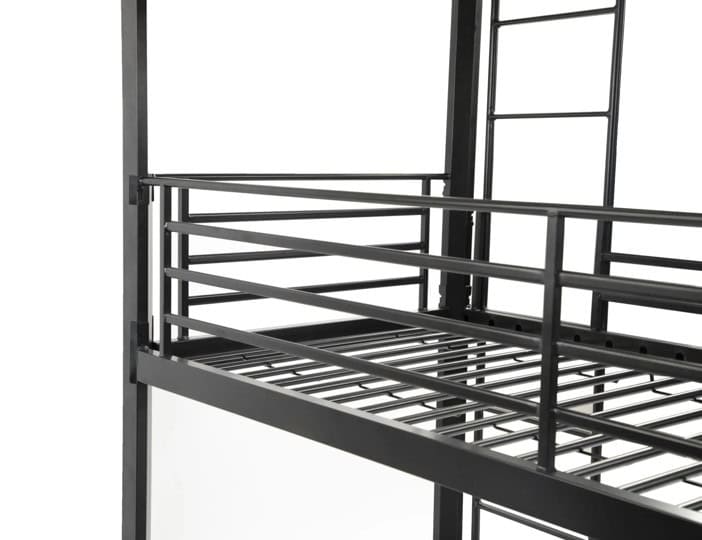 No Bolts 3ft Three Tier Contract Bunk Bed in Black - Image 6