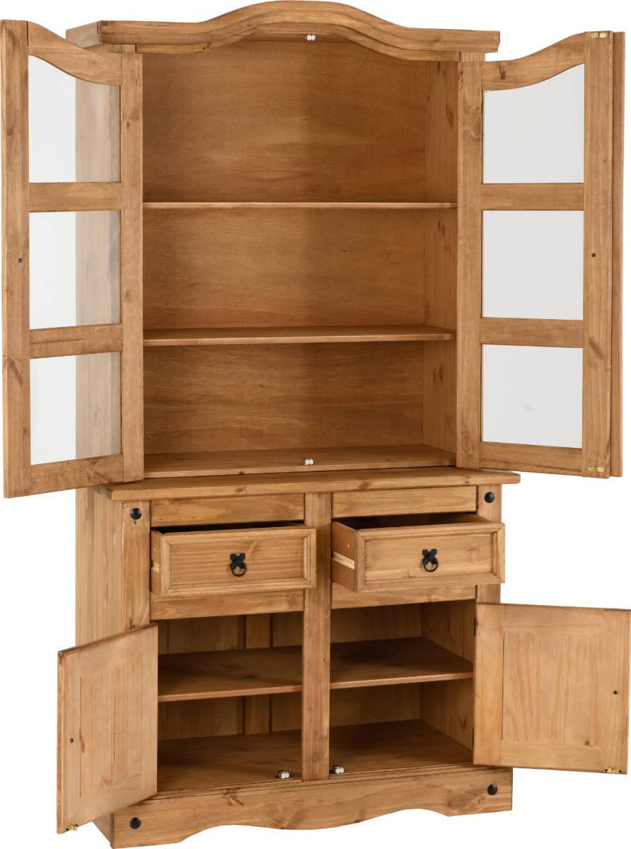 Corona 3ft Buffet Hutch - Waxed Pine - Image 3