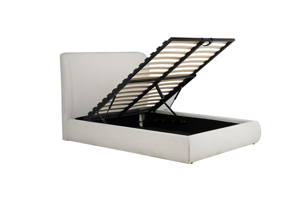 5ft Lanis Ottoman Bedframe - Cream - Image 9