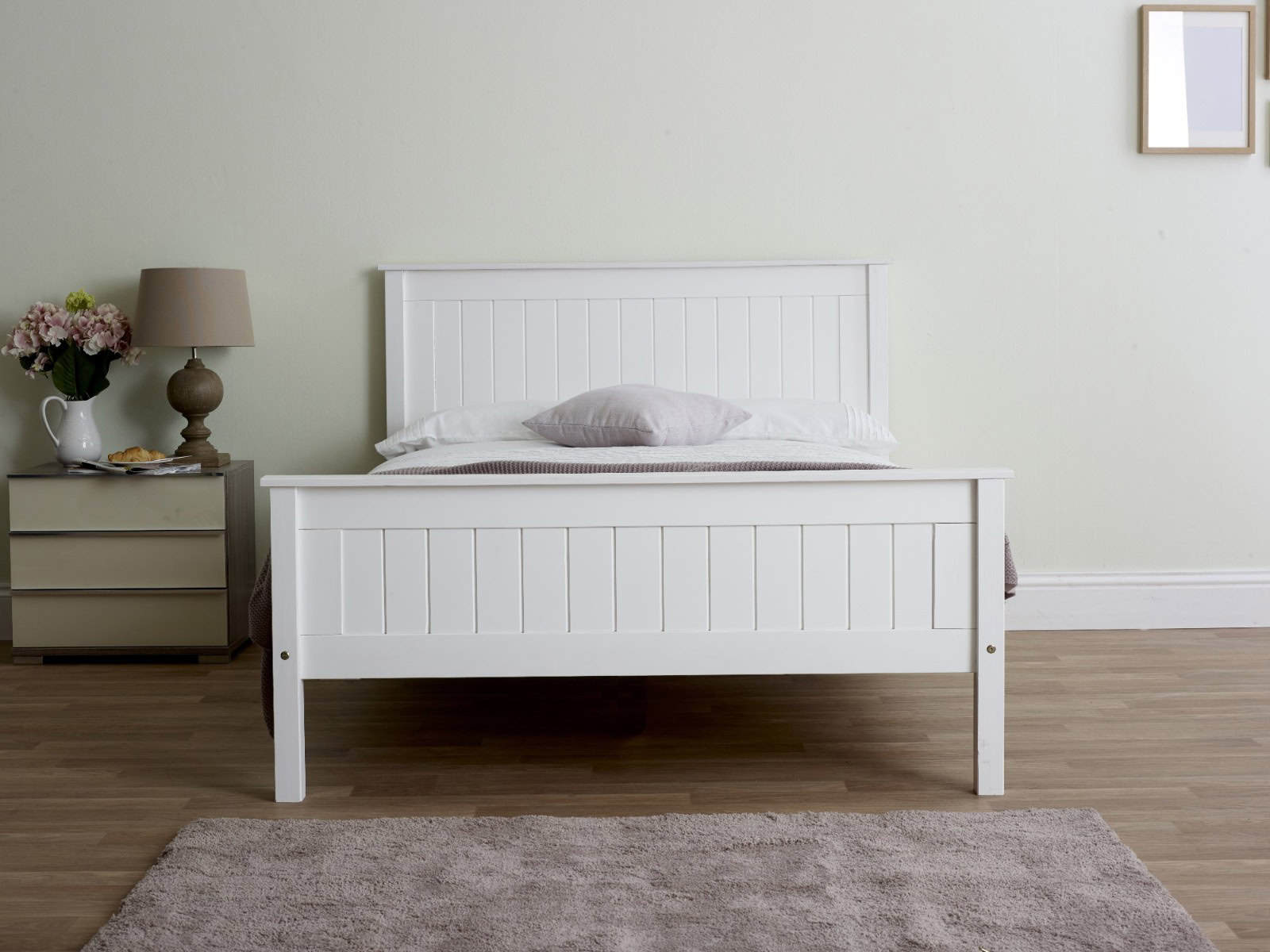 Limelight Taurus High End 4ft Bedframe - White - Image 2