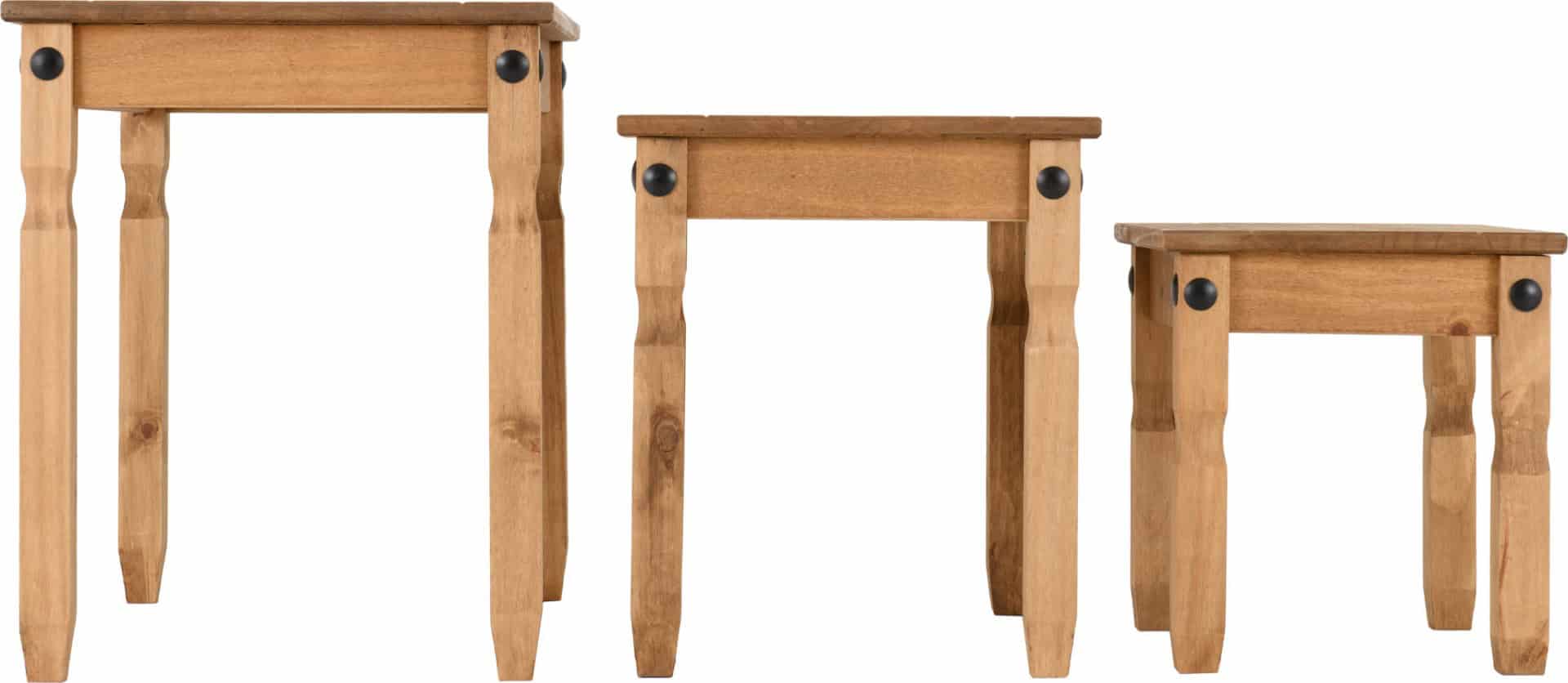 Corona Nest Of Tables - Waxed Pine - Image 5